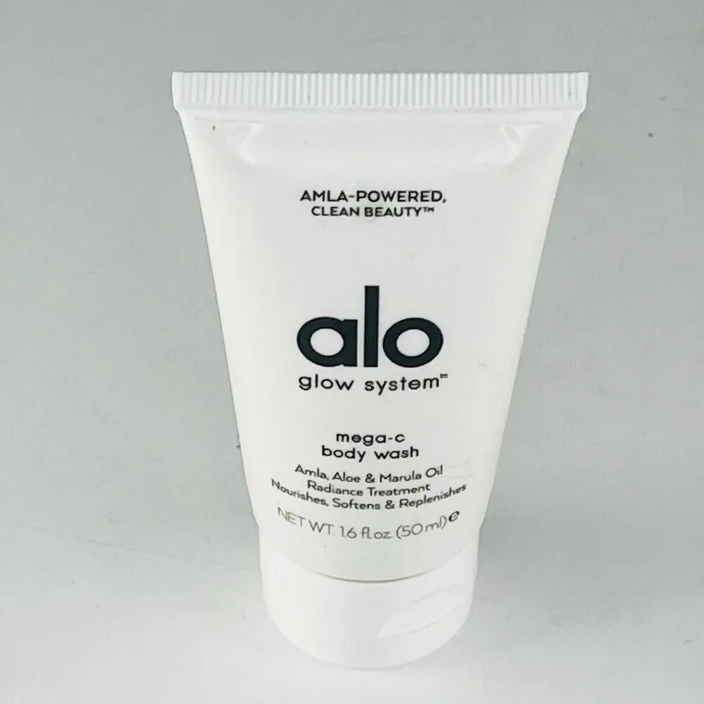 Alo Yoga Glow System Mega-C Body Wash Radiance Treatment Travel 1.6fl oz New